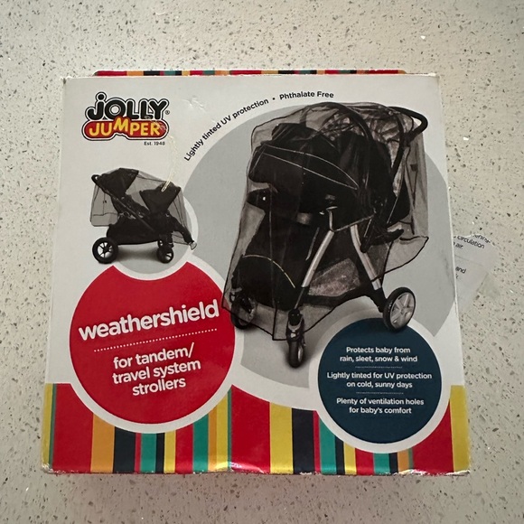 Weathershield for Tandem Strollers - Black - Picture 1 of 2